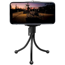 სადგამი Logilink AA0139 Tripod for webcam microphone andothers 9cm flexible legs Black
